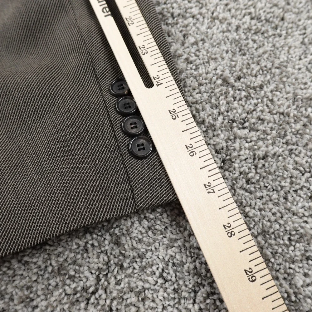 VTG Hugo Boss‎ Jacket Mens 44 Gray Wool Suit Button Blazer Sport Over Coat USA